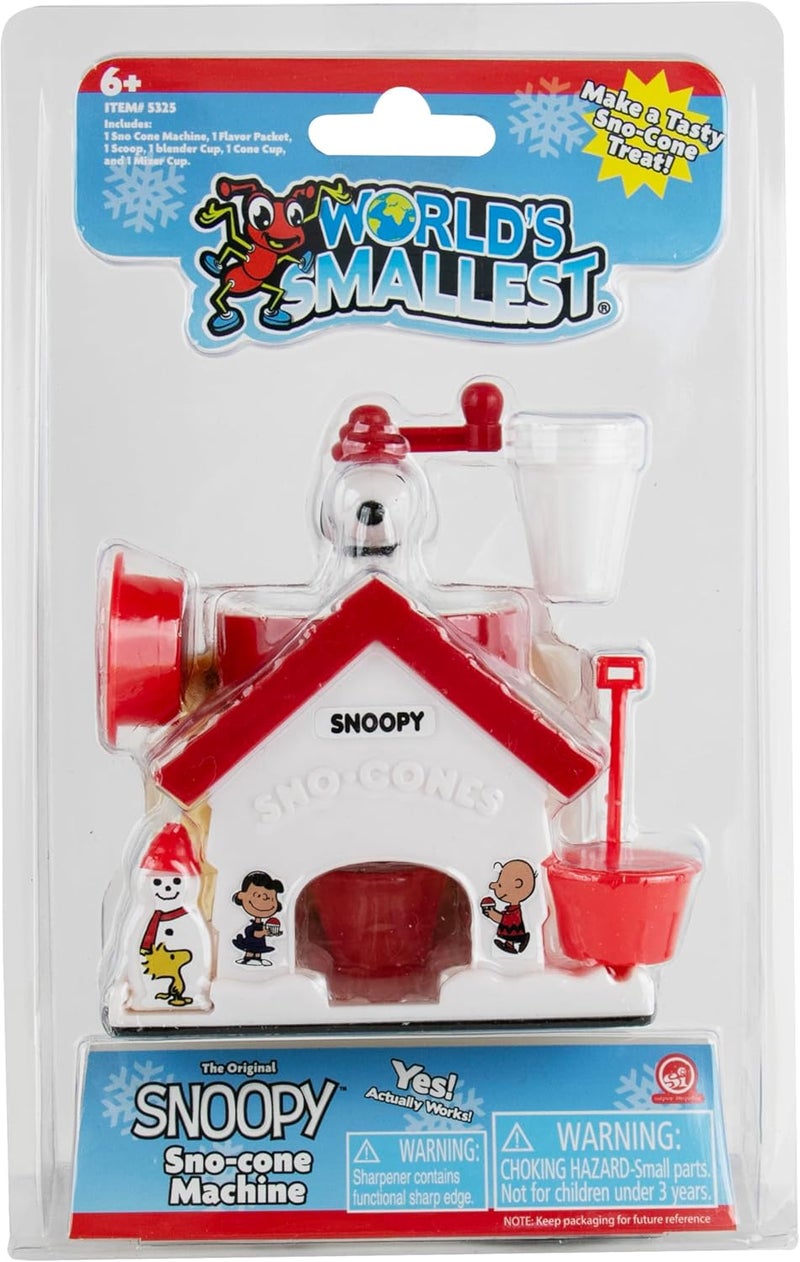 Worlds Smallest آلة صنع الثلج سنوبي SNO-Cone، النسخة المصغرة من آلة الثلج الكلاسيكية من بيونتس، ماكينة الثلج، منزل سنوبي، تشمل 1 عبوة نكهة، موصى بها للأعمار من 6 سنوات فما فوق. - Image 3